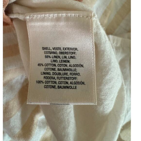 Elevenses by Anthropology Linen Blend Romper, Size S - Picture 4 of 5